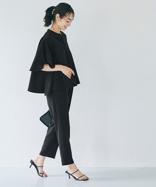 coca（coca）（コカ）の「セットアップ袖フレアブラウス（シャツ/ブラウス・レディース・ライトベージュ/ブラック・M/L）」の11枚目の写真