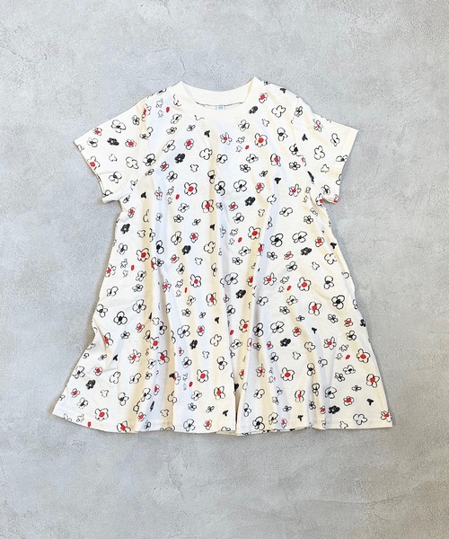 HOGAN RANCH WEAR(ホーガンランチウエア)の「キャンディーペーパーハンソデワンピース(80~140cm)(ワンピース・キッズ・ピンク/グリーン/オレンジ/パープル/ブラック/オフホワイト・80/90/95/100/110/120/130/140)」の2枚目の写真