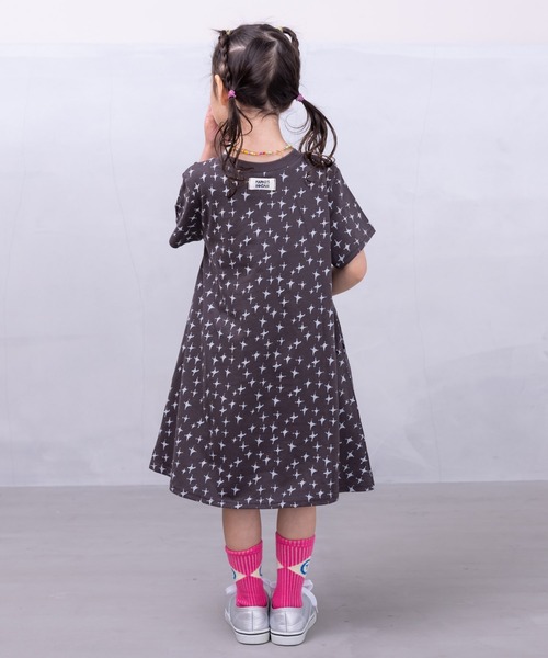 HOGAN RANCH WEAR(ホーガンランチウエア)の「キャンディーペーパーハンソデワンピース(80~140cm)(ワンピース・キッズ・ピンク/グリーン/オレンジ/パープル/ブラック/オフホワイト・80/90/95/100/110/120/130/140)」の14枚目の写真