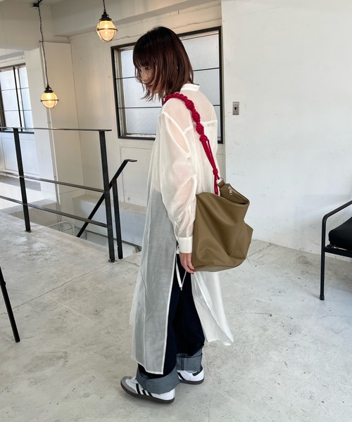 【HYKE】ハイク シアー シャツワンピース サイドスリット ワンピース サイドスリットシアーシャツワンピース : ZOZOTOWN
