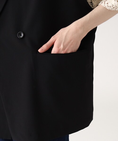 tk.TAKEO KIKUCHI（ティーケータケオキクチ）の「◆バックレイヤーベスト（ベスト・メンズ・ブラック/ナチュラル・88）」の9枚目の写真