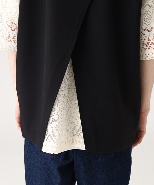 tk.TAKEO KIKUCHI（ティーケータケオキクチ）の「◆バックレイヤーベスト（ベスト・メンズ・ブラック/ナチュラル・88）」の12枚目の写真