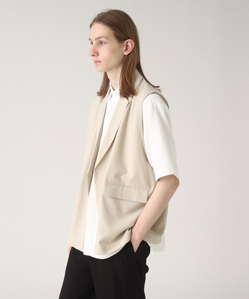 tk.TAKEO KIKUCHI（ティーケータケオキクチ）の「◆バックレイヤーベスト（ベスト・メンズ・ブラック/ナチュラル・88）」の15枚目の写真