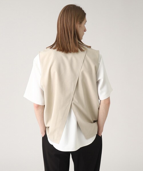 tk.TAKEO KIKUCHI（ティーケータケオキクチ）の「◆バックレイヤーベスト（ベスト・メンズ・ブラック/ナチュラル・88）」の16枚目の写真