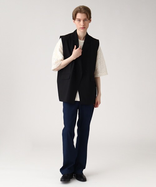 tk.TAKEO KIKUCHI（ティーケータケオキクチ）の「◆バックレイヤーベスト（ベスト・メンズ・ブラック/ナチュラル・88）」の19枚目の写真