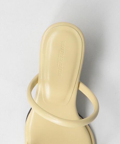 BEAUTY&YOUTH UNITED ARROWS（ビューティーアンドユースユナイテッドアローズ）の「フェイクレザー2ライン サンダル（サンダル・レディース・クリーム/ブラック・36/36h/37/37h）」の11枚目の写真