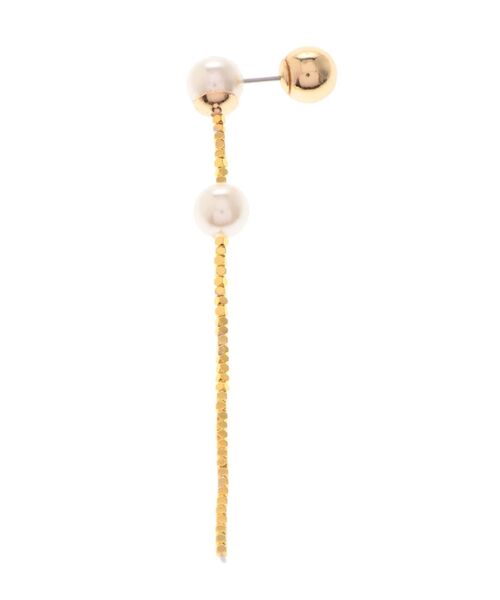 LAGUNAMOON（ラグナムーン）の「LADYフェイクパールメタルピアス（ピアス（両耳用）・レディース・シルバー/ゴールド・FREE）」の7枚目の写真