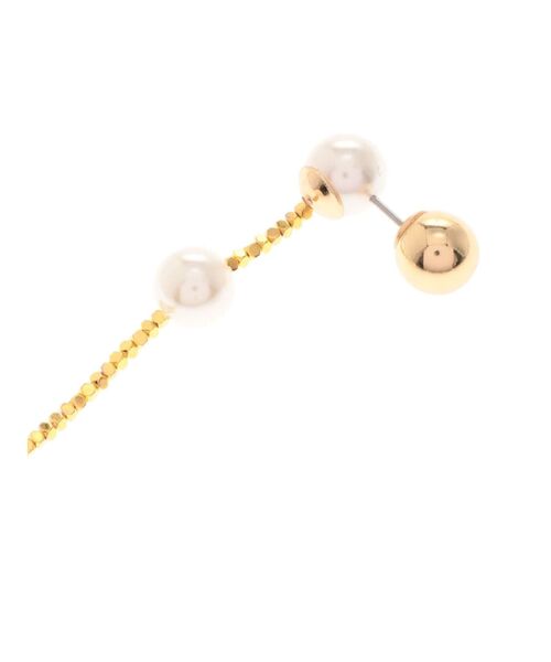 LAGUNAMOON（ラグナムーン）の「LADYフェイクパールメタルピアス（ピアス（両耳用）・レディース・シルバー/ゴールド・FREE）」の3枚目の写真