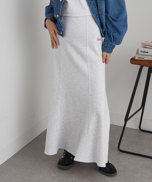 DISCUS（ディスカス）の「【DISCUS】ブラッシュド裏毛マーメイドスカート 3187-6471（スカート・レディース・ホワイト/ライトグレー/ブラック/ブルー・L/M）」の11枚目の写真