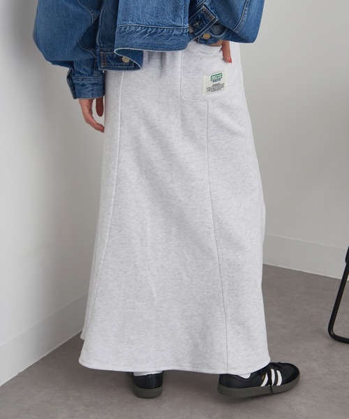 DISCUS（ディスカス）の「【DISCUS】ブラッシュド裏毛マーメイドスカート 3187-6471（スカート・レディース・ホワイト/ライトグレー/ブラック/ブルー・L/M）」の10枚目の写真