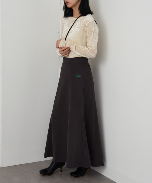 DISCUS（ディスカス）の「【DISCUS】ブラッシュド裏毛マーメイドスカート 3187-6471（スカート・レディース・ホワイト/ライトグレー/ブラック/ブルー・L/M）」の21枚目の写真