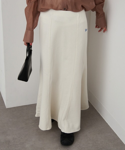 DISCUS（ディスカス）の「【DISCUS】ブラッシュド裏毛マーメイドスカート 3187-6471（スカート・レディース・ホワイト/ライトグレー/ブラック/ブルー・L/M）」の19枚目の写真