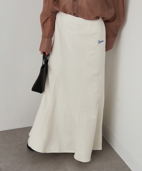 DISCUS（ディスカス）の「【DISCUS】ブラッシュド裏毛マーメイドスカート 3187-6471（スカート・レディース・ホワイト/ライトグレー/ブラック/ブルー・L/M）」の20枚目の写真