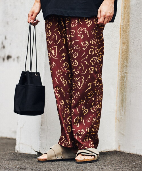 B.C STOCK(ベーセーストック)の「ワイド スリーピングイージーパンツ(その他パンツ・メンズ・ブラック/ブラウン/イエロー・MEDIUM/LARGE)」の2枚目の写真