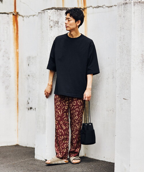 B.C STOCK(ベーセーストック)の「ワイド スリーピングイージーパンツ(その他パンツ・メンズ・ブラック/ブラウン/イエロー・MEDIUM/LARGE)」の4枚目の写真