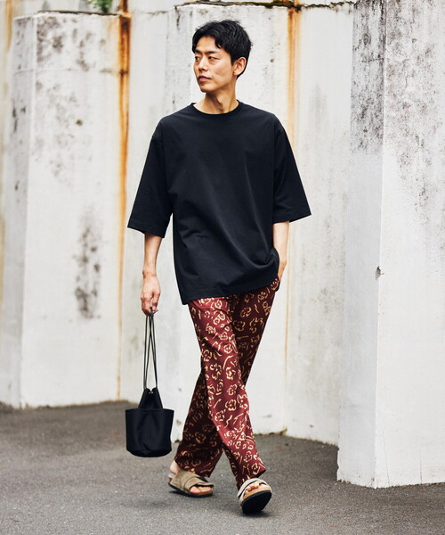 B.C STOCK(ベーセーストック)の「ワイド スリーピングイージーパンツ(その他パンツ・メンズ・ブラック/ブラウン/イエロー・MEDIUM/LARGE)」の5枚目の写真