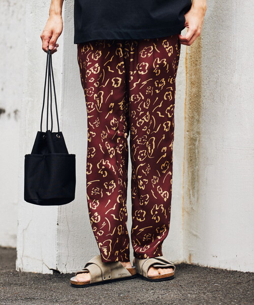 B.C STOCK(ベーセーストック)の「ワイド スリーピングイージーパンツ(その他パンツ・メンズ・ブラック/ブラウン/イエロー・MEDIUM/LARGE)」の6枚目の写真