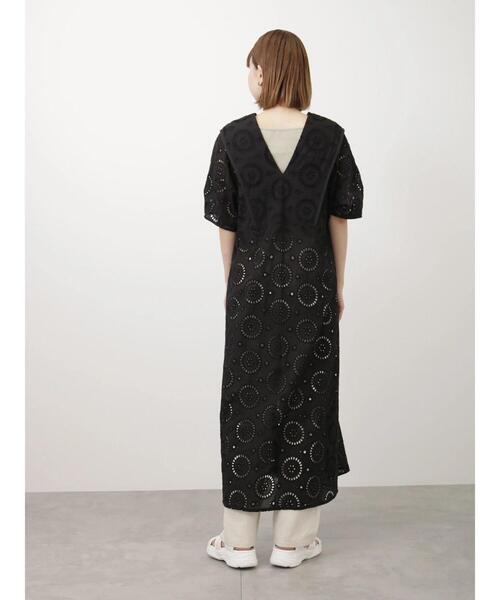 Lugnoncure（ルノンキュール）の「アイレットレースワンピース（ワンピース・レディース・ブラック/オフホワイト/オレンジ・F）」の14枚目の写真