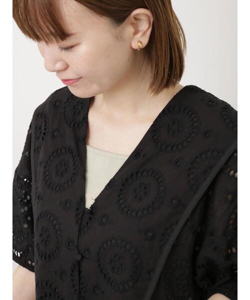 Lugnoncure（ルノンキュール）の「アイレットレースワンピース（ワンピース・レディース・ブラック/オフホワイト/オレンジ・F）」の16枚目の写真