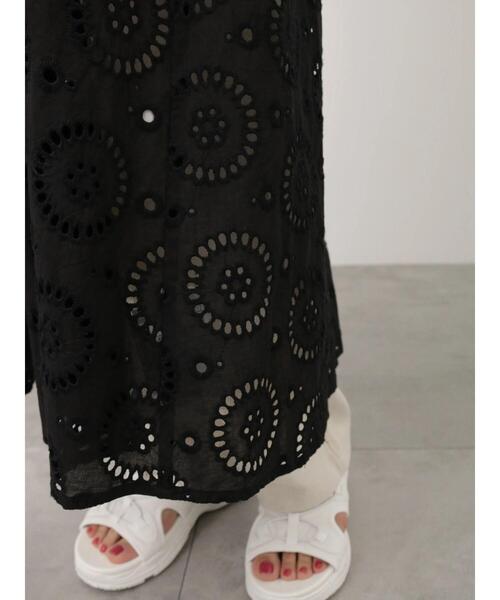 Lugnoncure（ルノンキュール）の「アイレットレースワンピース（ワンピース・レディース・ブラック/オフホワイト/オレンジ・F）」の17枚目の写真
