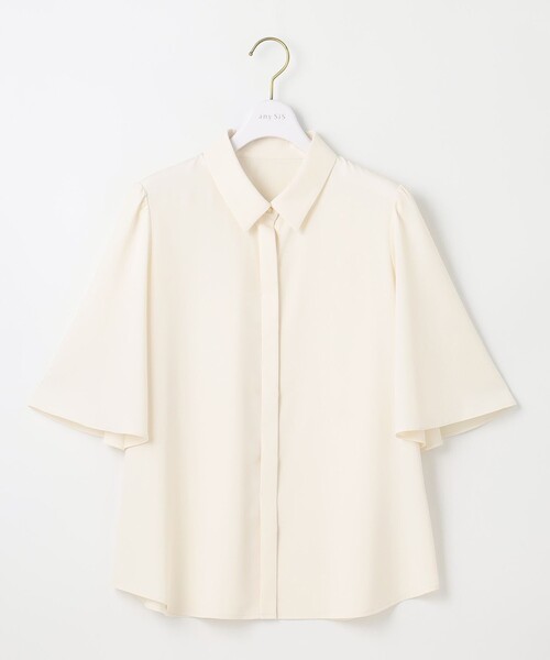 ANY SIS(エニィスィス)の「【洗える】トロミシャツカラー ブラウス(シャツ/ブラウス・レディース・アイボリー系/ネイビー系・2)」の6枚目の写真