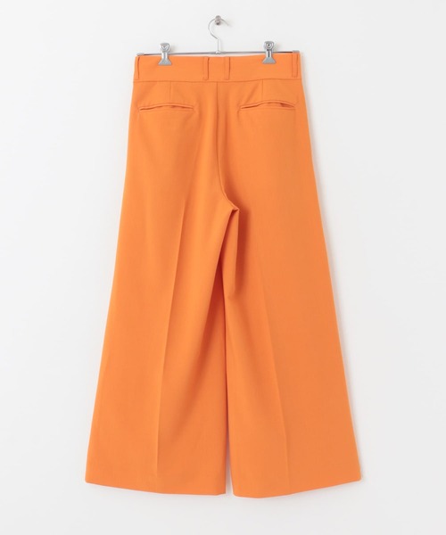 SENSE OF PLACE by URBAN RESEARCH（センスオブプレイスバイアーバンリサーチ）の「『わたべ×SOP』ダブルタックフレアワイドスラックス（スラックス・メンズ・ブラック/グレー/オレンジ・MEDIUM/LARGE）」の17枚目の写真