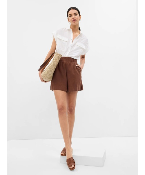 GAP（ギャップ）の「ユーティリティシャツ（シャツ/ブラウス・レディース・ブラウン/ブラック/ホワイト/グリーン・L/XS/S/M/XXS）」の11枚目の写真