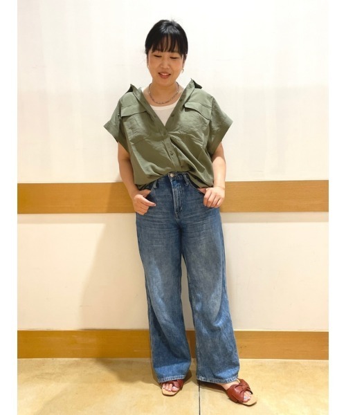 GAP（ギャップ）の「ユーティリティシャツ（シャツ/ブラウス・レディース・ブラウン/ブラック/ホワイト/グリーン・L/XS/S/M/XXS）」の16枚目の写真