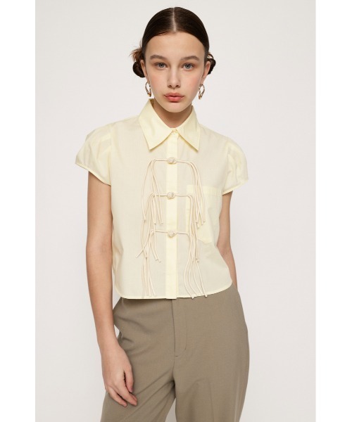 SLY（スライ）の「CHINA DETAIL WOVEN TOPS チャイナディティール