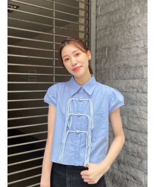 SLY（スライ）の「CHINA DETAIL WOVEN TOPS チャイナ