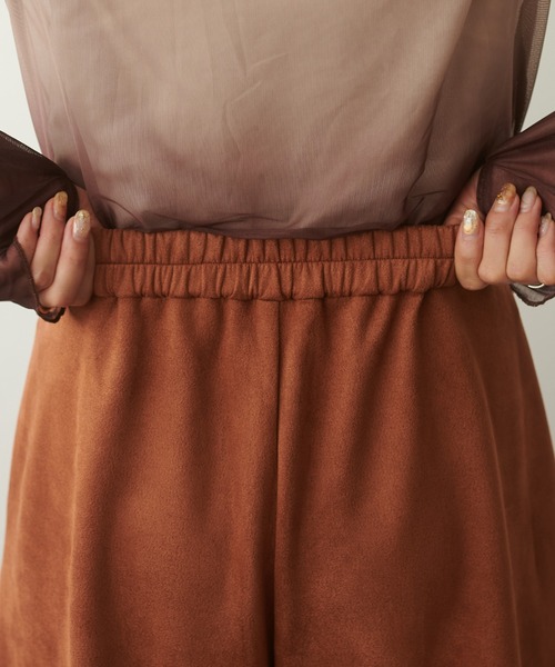 DISCOAT（ディスコート）の「スエードライクワイドパンツ（その他パンツ・レディース・アイボリー/ブラウン系その他/ブルー・FREE）」の19枚目の写真