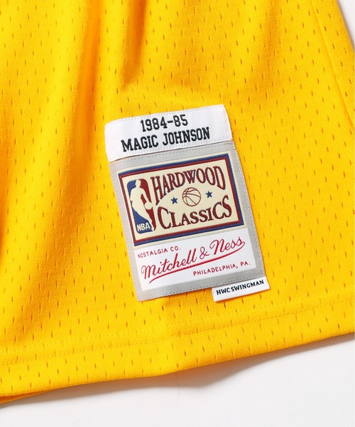 Jual Mitchell & Ness Unisex Nba Swingman Jersey Road Los Angeles Lakers 84 Magic Johnson Jersey Basket Pria  Gs18176 Lalpurp84ejh  Full02 Nv980fr3