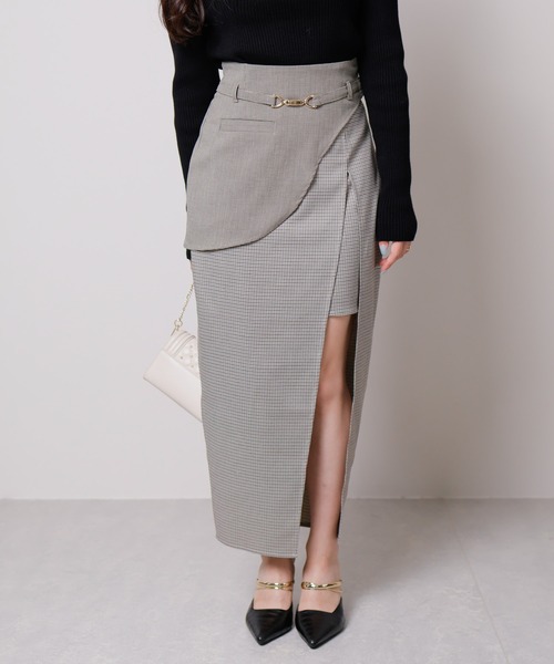 LIPSERVICE(リップサービス)の「カーブベルトスリットスカート(スカート・レディース・その他1/アイボリー/ブラック・S/M)」の17枚目の写真