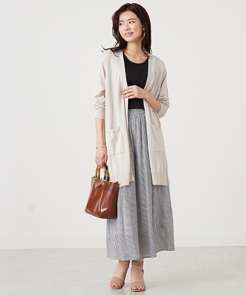 BELLUNA（ベルーナ）の「汗ジミ対策！美人顔タンクトップ（タンクトップ・レディース・ブラック/ブルーグレー/オフホワイト・MEDIUM/X-LARGE/LARGE）」の7枚目の写真