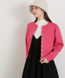 N.（N. Natural Beauty Basic） | ◆クルーネック総針カーディガン(カーディガン/ボレロ)