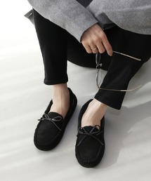 フェイクファーモカシン【低反発スポンジ入り】