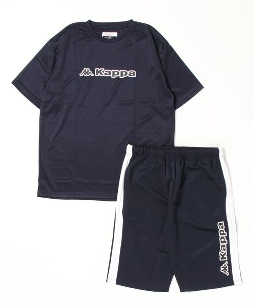 Kappa(カッパ)の「kappa/カッパ ドライ DRY 速乾 半袖Tシャツ×ハーフパンツ セットアップ 上下セット(ルームウェア/パジャマ・メンズ・グレー系その他/ブルー系その他2/グレー/ブルー/ホワイト/ホワイト系その他/ネイビー/ブルー系その他・M/L/LL/3L)」の8枚目の写真