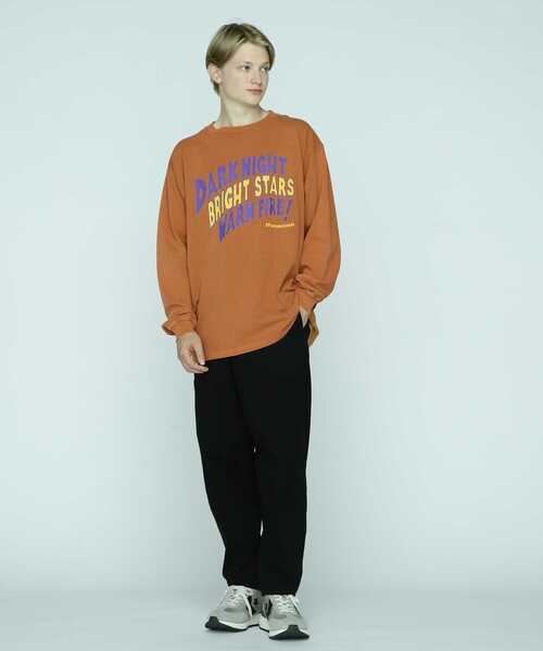 MANASTASH(マナスタッシュ)の「MANASTASH/マナスタッシュ/ PUMICE L/S TEE DARK NIGHT/パミスロングスリーブTシャツダークナイト(Tシャツ/カットソー・メンズ・ブラック/オレンジ/ホワイト/その他・XL/L/M/2XL)」の4枚目の写真