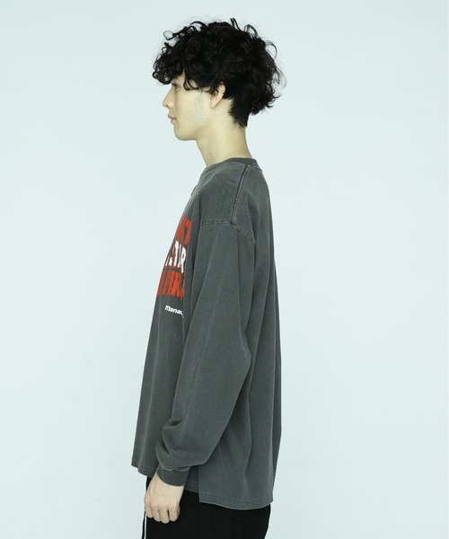 MANASTASH(マナスタッシュ)の「MANASTASH/マナスタッシュ/ PUMICE L/S TEE DARK NIGHT/パミスロングスリーブTシャツダークナイト(Tシャツ/カットソー・メンズ・ブラック/オレンジ/ホワイト/その他・XL/L/M/2XL)」の6枚目の写真