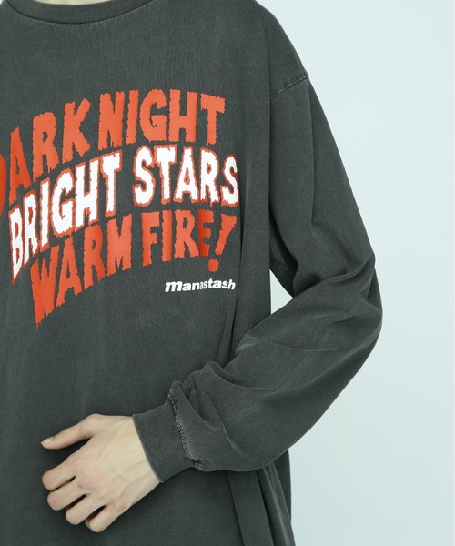 MANASTASH(マナスタッシュ)の「MANASTASH/マナスタッシュ/ PUMICE L/S TEE DARK NIGHT/パミスロングスリーブTシャツダークナイト(Tシャツ/カットソー・メンズ・ブラック/オレンジ/ホワイト/その他・XL/L/M/2XL)」の9枚目の写真