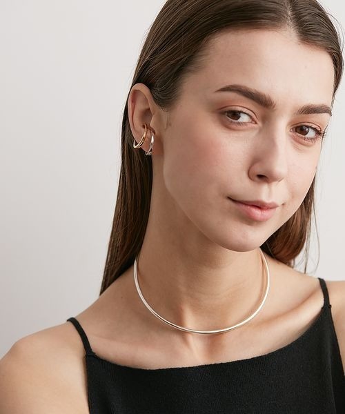 PAS TIERRA（パティエラ）の「[Lien] フープピアハーフイヤリング（Half)（イヤリング・レディース・イエローゴールド/シルバー・FREE）」の13枚目の写真