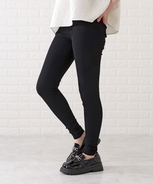 Lace Ladies（レースレディース）の「シンプルストレッチレギンスパンツ（その他パンツ・レディース・ブラック・S/M/XL）」の2枚目の写真