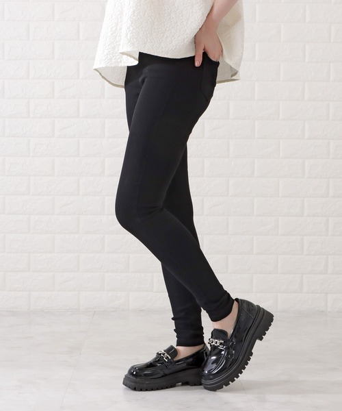 Lace Ladies（レースレディース）の「シンプルストレッチレギンスパンツ（その他パンツ・レディース・ブラック・S/M/XL）」の3枚目の写真
