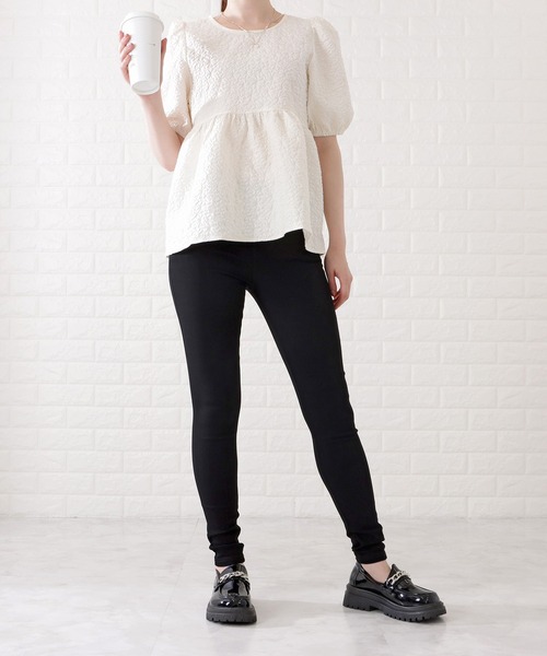 Lace Ladies（レースレディース）の「シンプルストレッチレギンスパンツ（その他パンツ・レディース・ブラック・S/M/XL）」の6枚目の写真