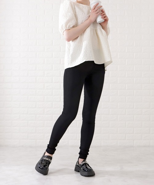 Lace Ladies（レースレディース）の「シンプルストレッチレギンスパンツ（その他パンツ・レディース・ブラック・S/M/XL）」の7枚目の写真
