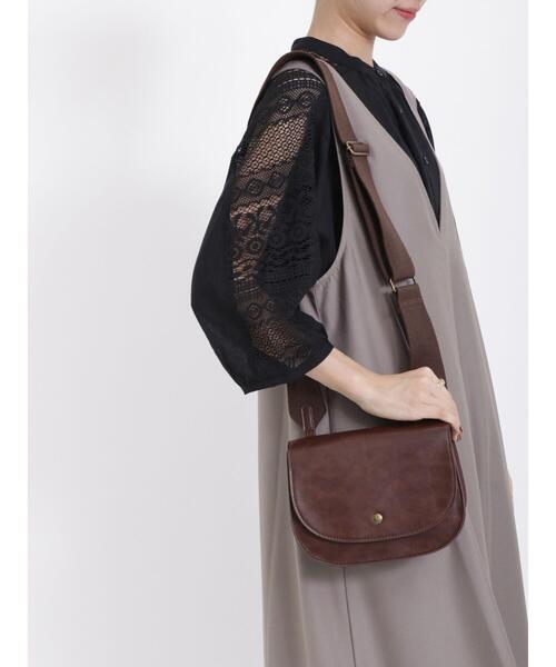 Samansa Mos2（サマンサ モスモス）の「ワイドベルトショルダーバッグ（ハンドバッグ・レディース・ブラウン/ブラック・F）」の2枚目の写真