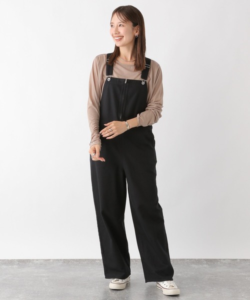 LEPSIM(レプシィム)の「デニムZIPサロペ 908846(サロペット/オーバーオール・レディース・ブラック/ブルー・FREE)」の6枚目の写真