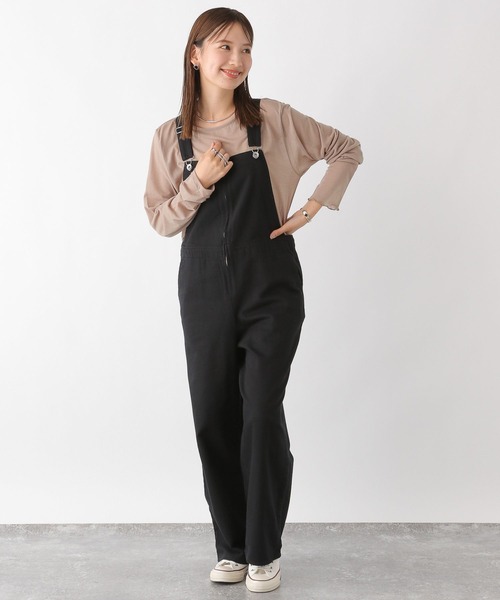 LEPSIM(レプシィム)の「デニムZIPサロペ 908846(サロペット/オーバーオール・レディース・ブラック/ブルー・FREE)」の7枚目の写真