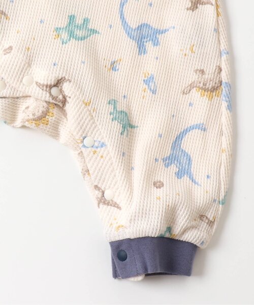 Ampersand（アンパサンド）の「恐竜・くるま柄カバーオール（ロンパース・キッズ・ライトグレー/アイボリー・60/70/80）」の7枚目の写真