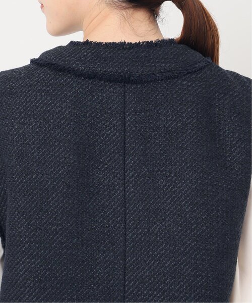 B.C STOCK(ベーセーストック)の「《追加》前開きツイードベスト 2(ベスト・レディース・ベージュ/ネイビー・FREE)」の15枚目の写真